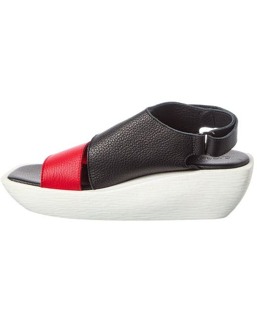 Arche Red Gimkys Leather Sandal