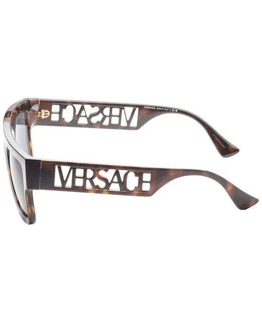Versace Gray Dnu Dupe Ve4430u 53mm Sunglasses
