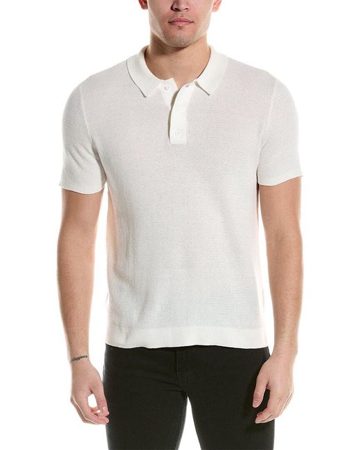 Onia White Slim Fit Linen Shirt for men