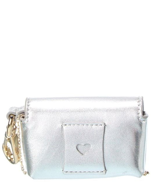 Roger Vivier White Leather Bag Charm
