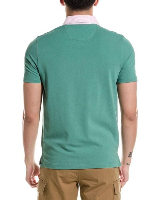 Brooks Brothers Green Oxford Polo Shirt for men