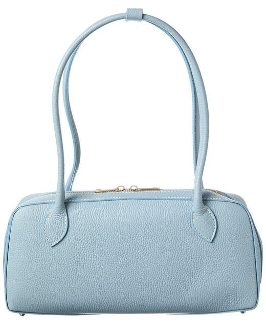 Isabella Rossetti Blue Fleur Leather Handbag
