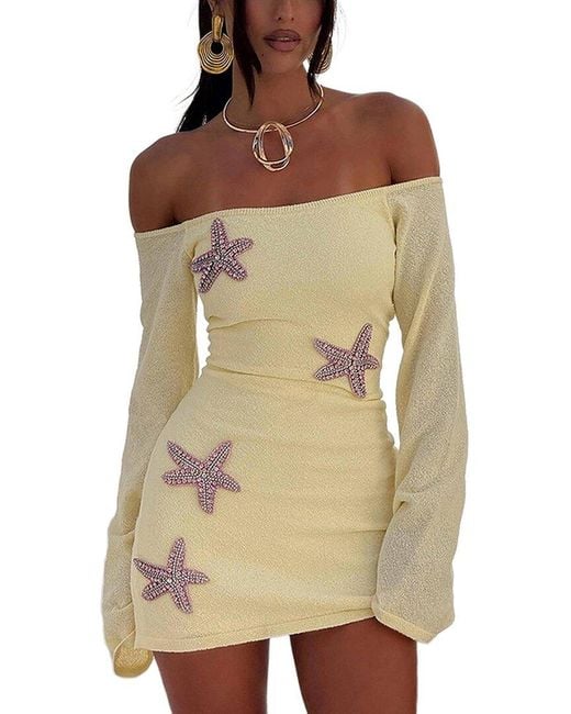 Homeyee Natural Mini Dress