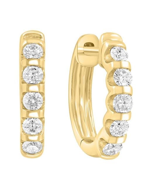 Effy Fine Jewelry Metallic 14K 0.50 Ct. Tw. Lab-Grown Diamond Earrings