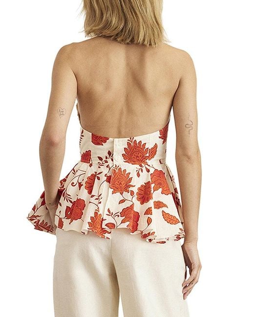 Tanya Taylor Red Celeste Top