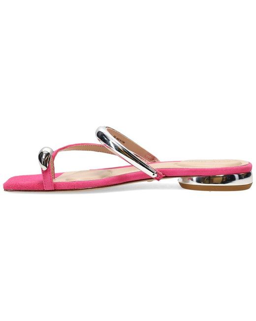 Pelle Moda Pink Ondra Suede Sandal