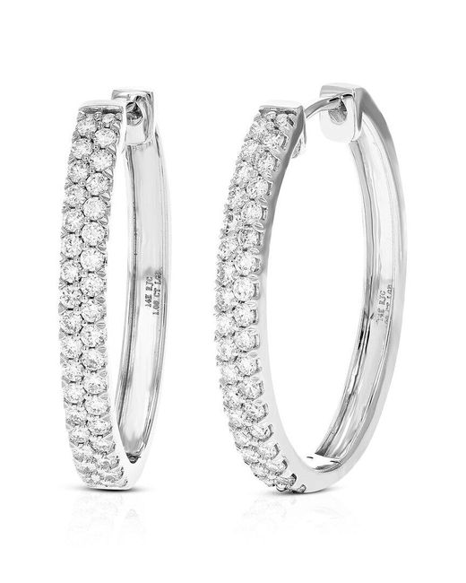 Amairah White 1.00 Ct. Tw. Lab-Grown Diamond Hoops