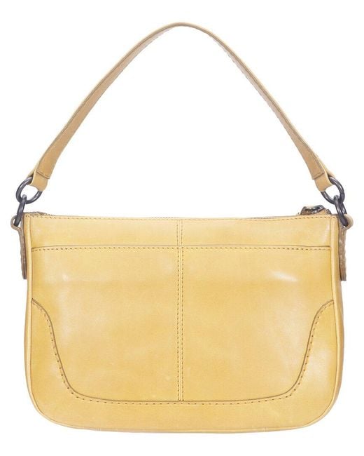 Frye Yellow Melissa Leather Crossbody