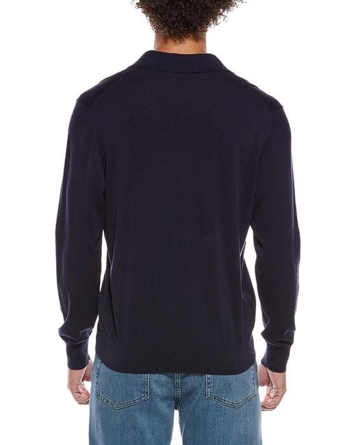 J.McLaughlin Blue Amalfi Polo Sweater for men