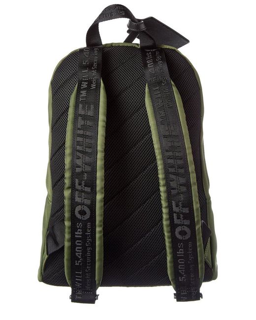 Off-White c/o Virgil Abloh Green Classic Dome Backpack for men