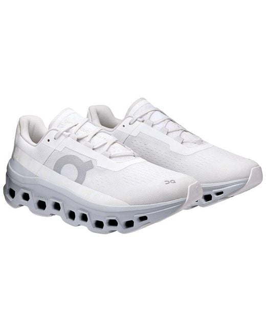 On Shoes White Cloudmonster Running Shoe for men