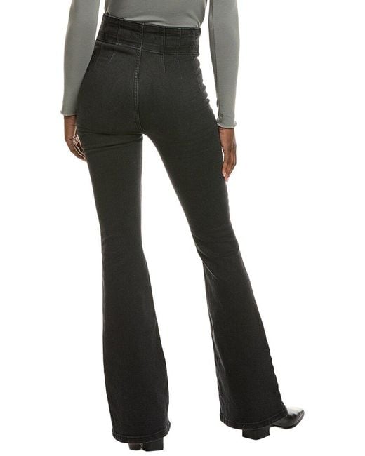 Free People Black Jayde Onyx Flare Jean
