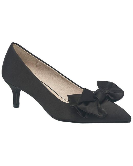 French Connection Black Ladies Hayleybow Kitten Heel