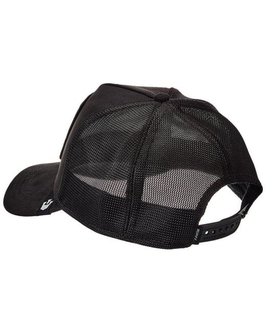 Goorin Bros Black The Suede Mamba Trucker Hat for men