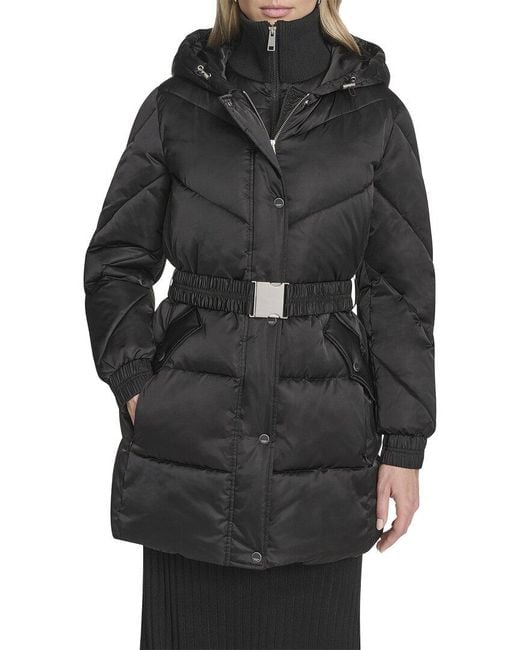 Andrew Marc Black Mallee Hooded Parka