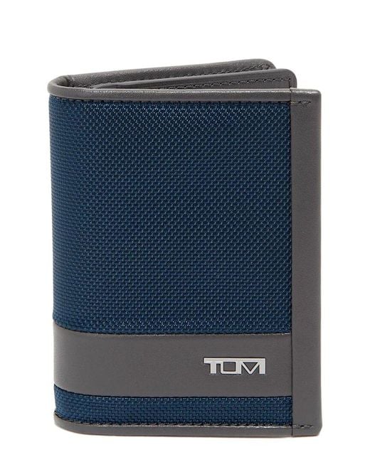 Tumi Blue Alpha Slg Gusseted Card Case