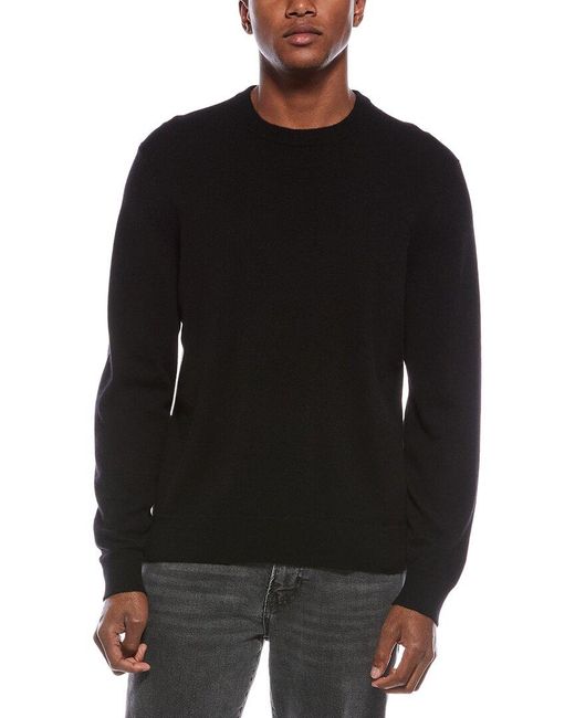 Theory Black Hilles Cashmere Crewneck Sweater for men