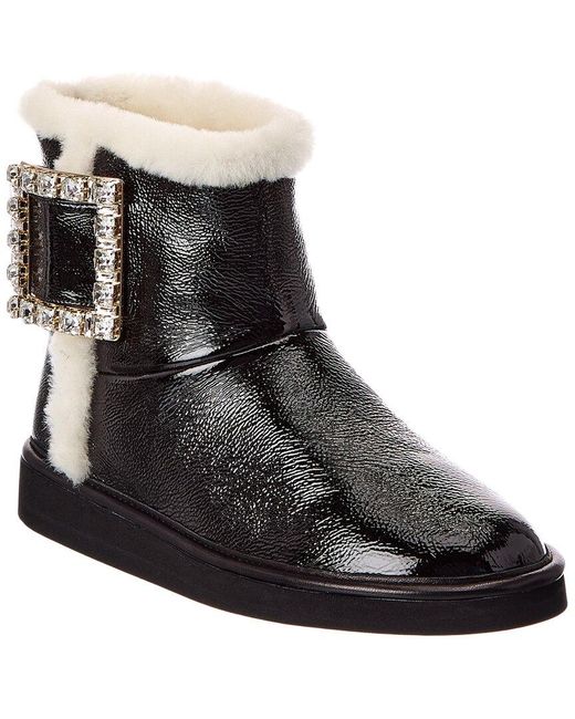 Roger Vivier Black Patent Boot