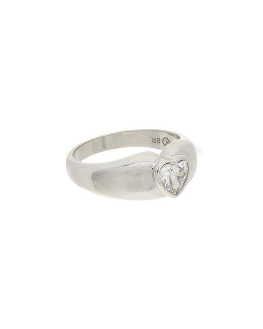 Juvell White 18K Plated Cz Ring