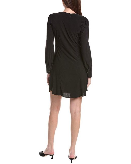 Cece Black Shirred Top