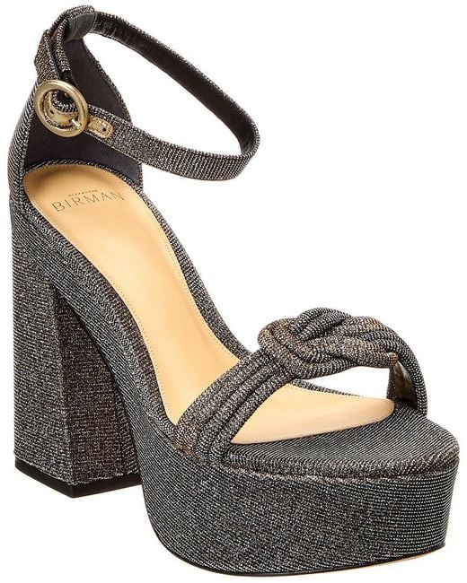 Alexandre Birman Black Vicky X Strap 120 Platform Sandal