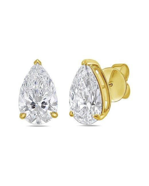 Diana M Metallic Diana M. 14K 6.00 Ct. Tw. Lab-Grown Diamond Earrings