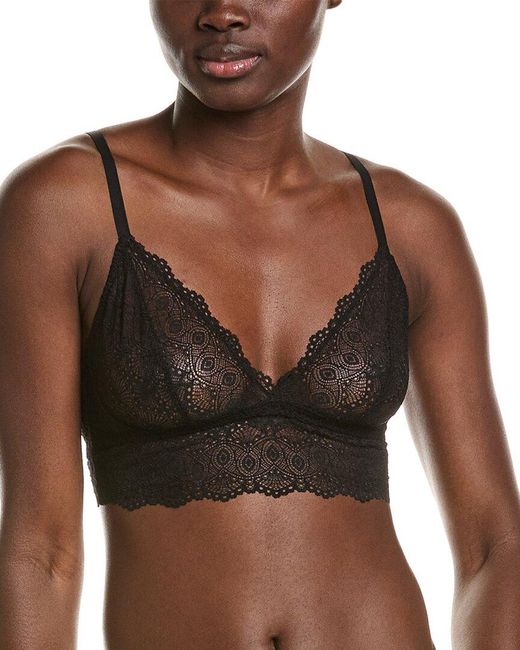 Else Brown Camellia Soft Triangle Bra
