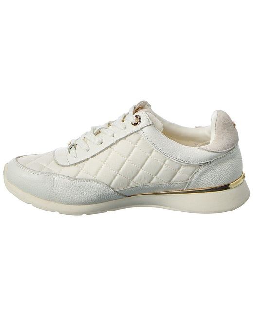 Dune White Everglow Leather Sneaker
