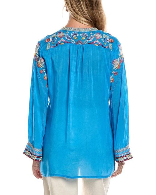 Johnny Was Blue Coriander Tunic