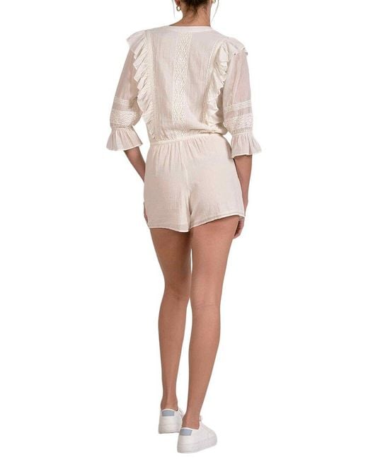 Elan White Romper