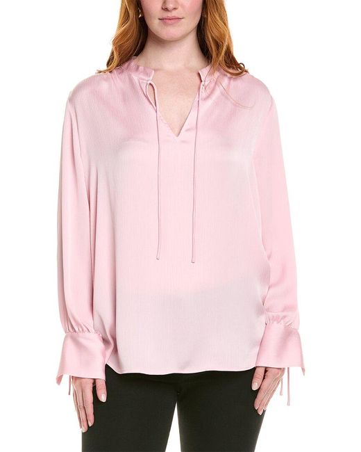 Anne Klein Pink Plus Blouse