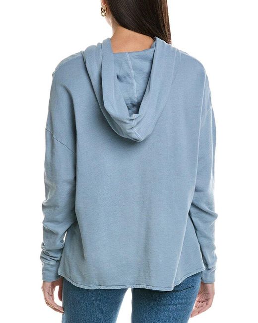 James Perse Blue French Terry Hoodie