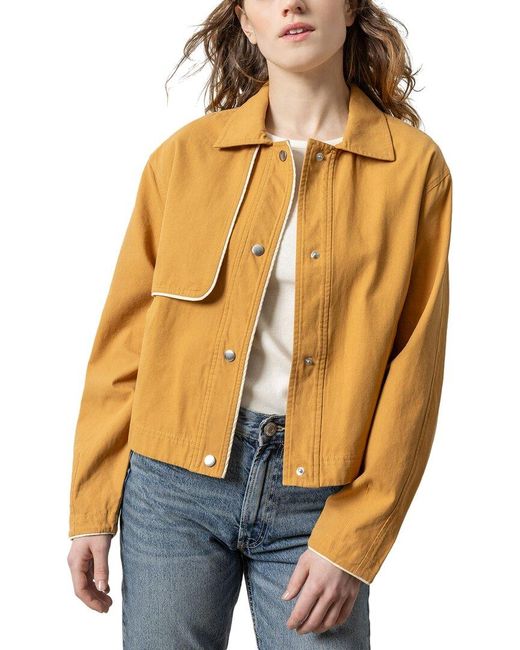 Lilla P Blue Contrast Trim Jacket