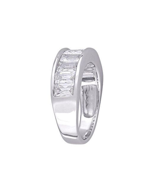 Rina Limor White 2.70 Ct. Tw. Lab-Grown Created Sapphire Semi-Eternity Anniversary Ring