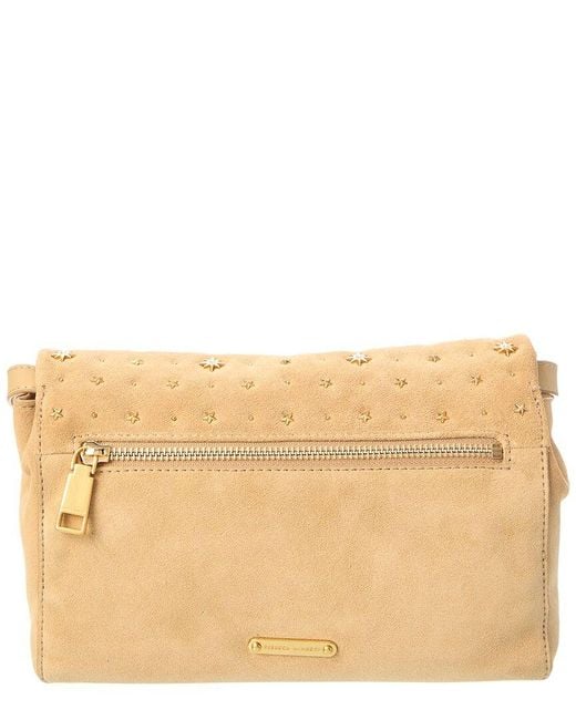 Rebecca Minkoff Natural Edie Evil Eye Suede Crossbody