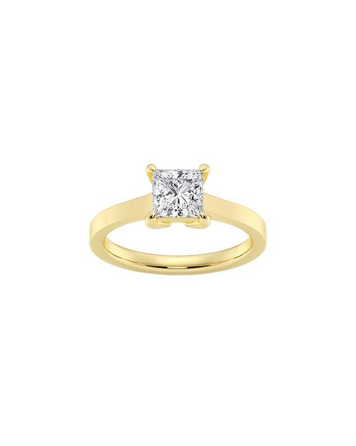 Lab Grown Diamonds Metallic 14K 1.00 Ct. Tw. Lab-Grown Diamond Solitaire Engagement Ring