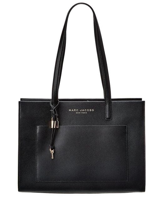 Marc Jacobs Black Work Leather Tote