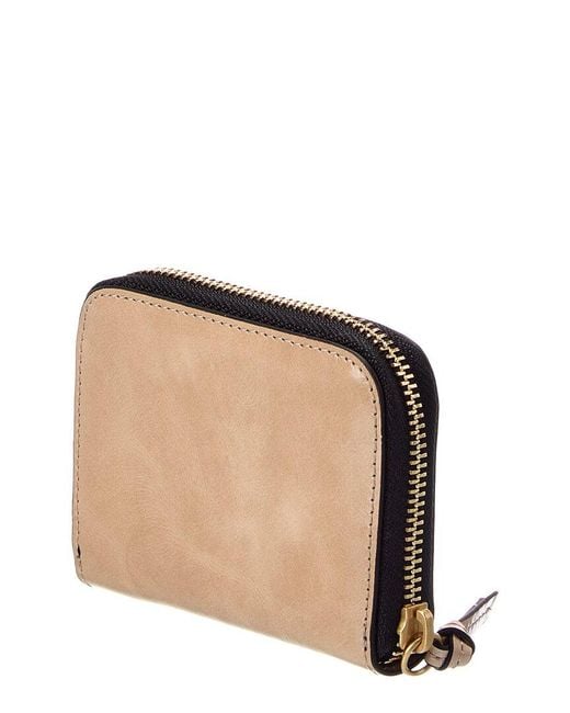 Isabel Marant Natural Yuki Leather Card Case
