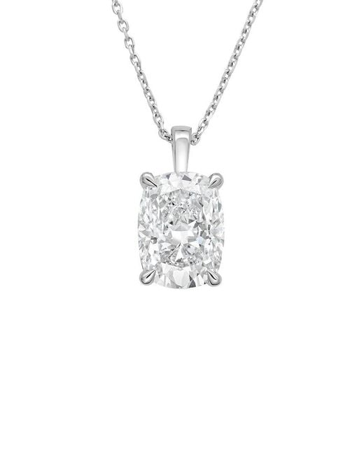 Diana M White 14K 1.00 Ct. Tw. Lab-Grown Diamond Solitaire Pendant