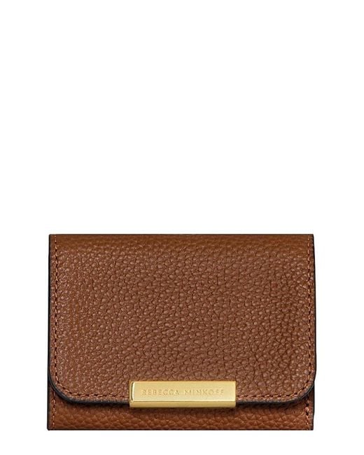 Rebecca Minkoff Brown Compact Leather Wallet