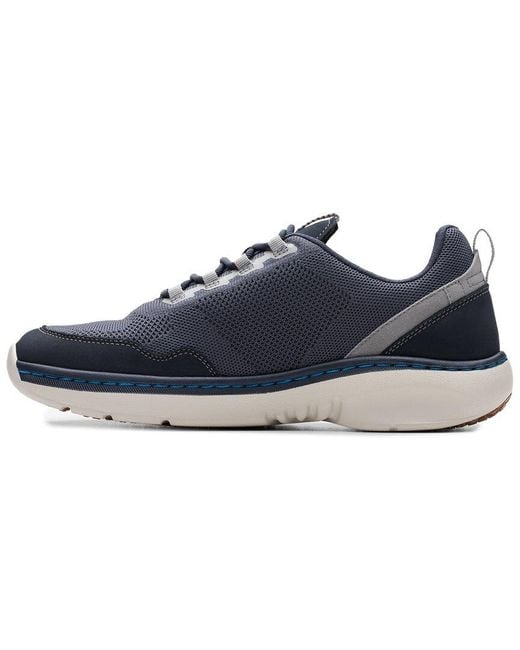 Clarks Blue Pro Knit Shoe for men