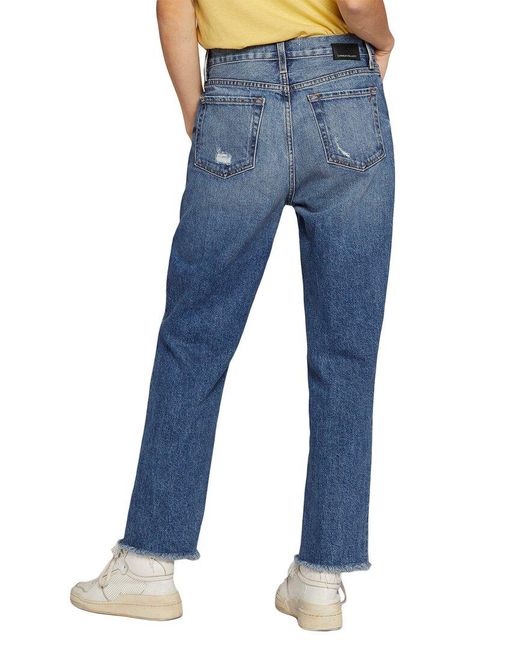Current/Elliott Blue Boyfriend Dunes Destructed Jean