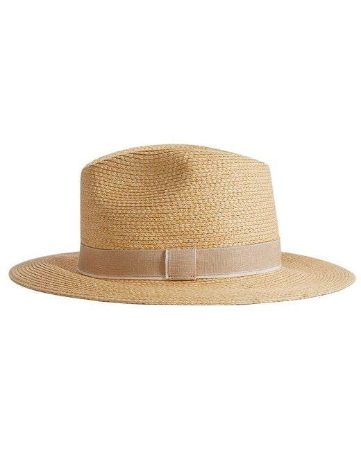 Reiss Natural Gracie Short Brim Hat