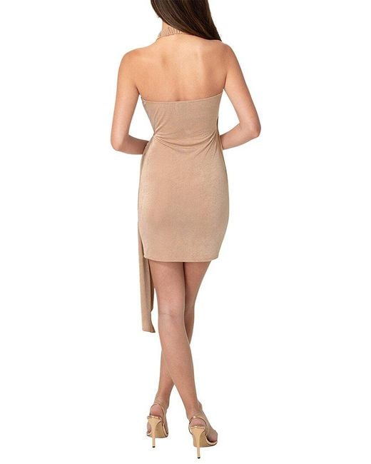Bebe Natural Wrap Mini Dress