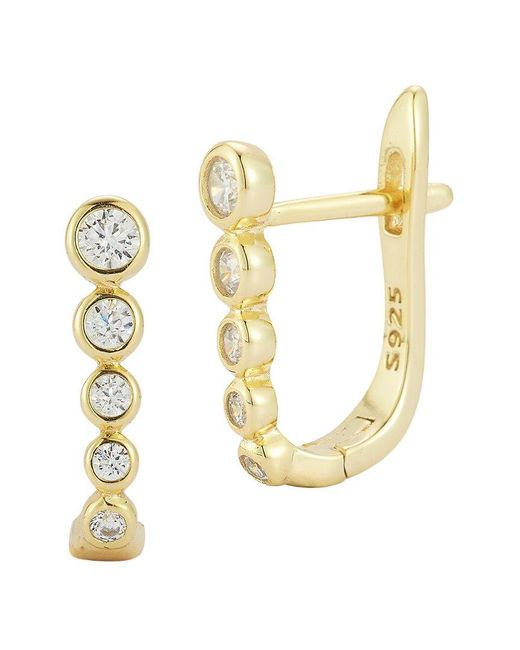 Glaze Jewelry Metallic 14K Plated Cz Earrings