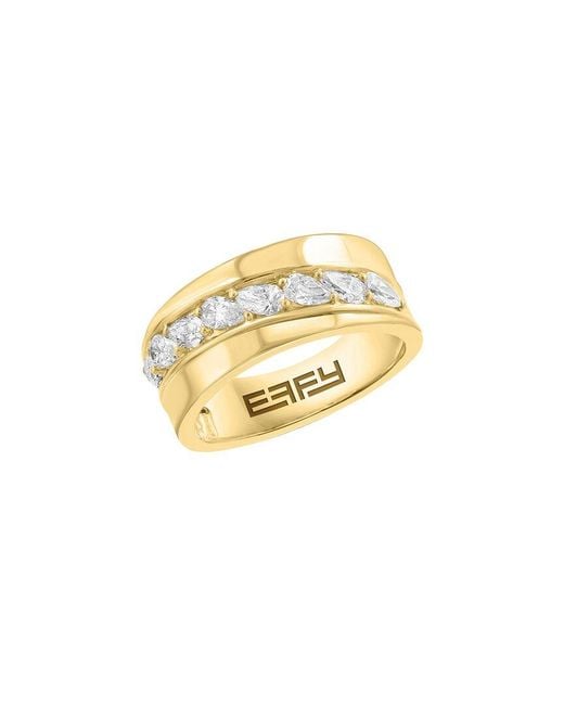 Effy Fine Jewelry Metallic 14K 0.72 Ct. Tw. Lab-Grown Diamond Ring