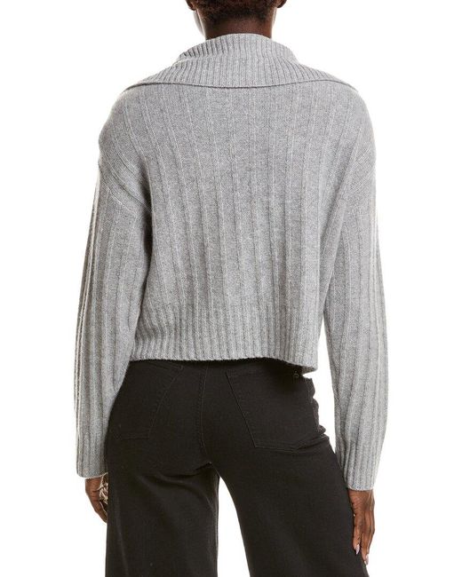 NAADAM Gray Premium Cashmere Reversible Collared Cardigan