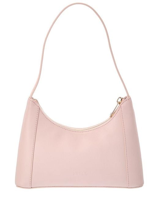 Furla Pink Diamante Leather Shoulder Bag