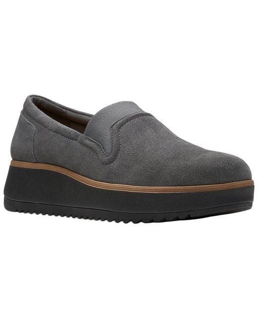 Clarks Black Zylah Sky Suede Loafer