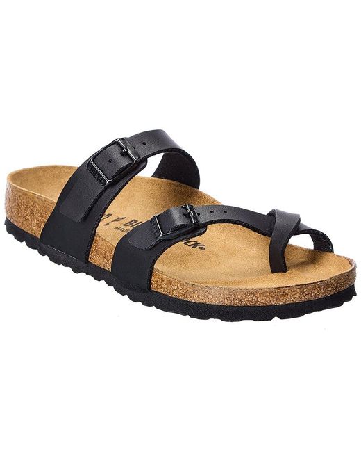 Birkenstock Synthetic Mayari Narrow Birko-flor Sandal in Black - Lyst